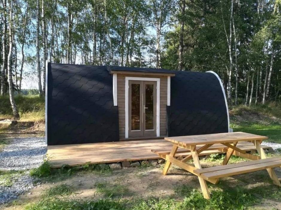 Camping pod for sale in Canada & the USA. Glamping pod for sale with side entranceLuxury Pod 1 with side entrance