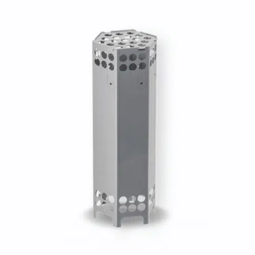 HUUM Electric Heater Air Tunnel.Speeds up sauna heating by 25% and extends the life span of heating elements.