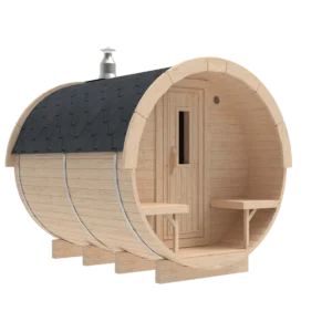 7' 10" (2.4 meters) Outdoor Barrel Sauna