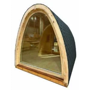 26 mm double-glazed over the all back wall