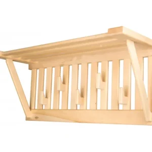 TESLI Sauna Wall Clothes & Towel Hanger